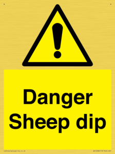 Danger Sheep dip